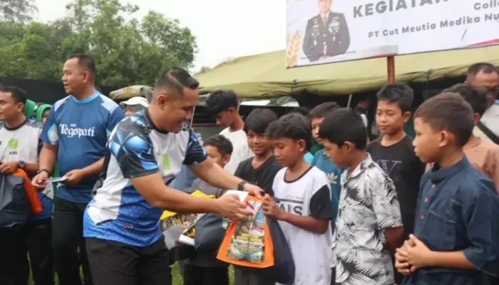 Kodim 0104 Aceh Timur Gelar Baksoskes dan Bazar UMKM Sambut HUT ke-81 TNI