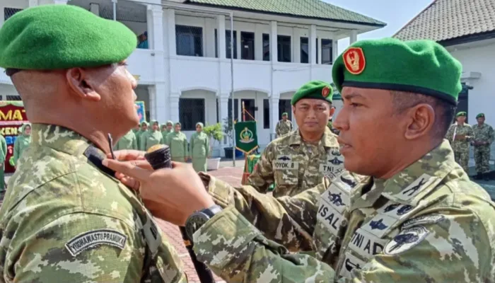 Dandim 0103/Aceh Utara Pimpin Upacara Kenaikan Pangkat Prajurit